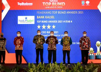 Paman Birin dan Bank Kalsel Raih Penghargaan Majalah Top  Business