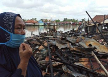 Enam Rumah di Benua Anyar Luluh Lantak Dilalap si Jago Merah