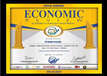 Bank Kalsel Raih Predikat Excellent Indonesia Finance Award 2021