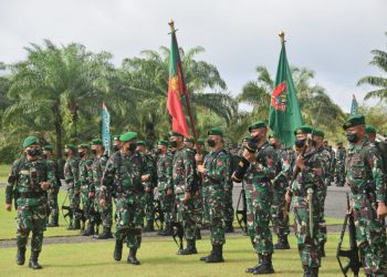 Pimpin Upacara HUT Infanteri Ke-73 di Kalsel, Berikut Arahan yang Dibacakan Danrem 101/Antasari