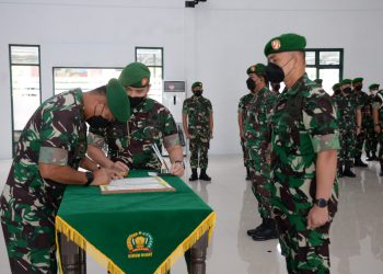 Sertijab Kasi Ops Kasrem Bertepatan HUT Ke-60 Korem 101/Antasari