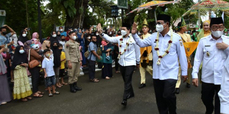 Gubernur Kalsel H Sahbirin Noor saat menghadiri Harjad ke-62 HST.