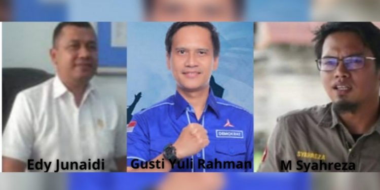 Tiga kandidat ketua DPC Partai Demokrat Banjarmasin.