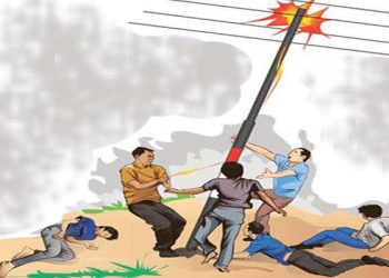 Dua Pekerja Pemasang Tiang Wifi Tewas Kesetrum