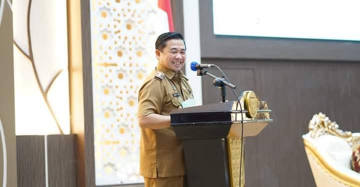 Walikota Banjarmasin H Ibnu Sina saat membuka seminar Inkubator Bisnis dengan tema Peluang dan Tantangan Usaha 2022. (foto : Humas Pemko Banjarmasin)