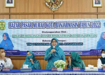Jaga Harga Barang Pokok Tetap Stabil, Disperdagin Bersama TP-PKK Banjarmasin Gelar Pasar Murah