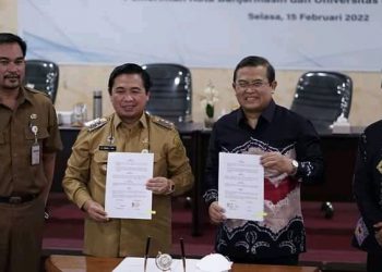Pemko Banjarmasin Jalin Kerjasama Membangun Banjarmasin dengan ULM dan Poliban