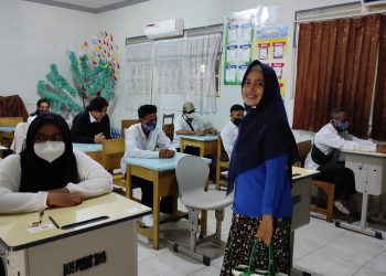 Usai Reses, Amelia Menyempatkan Tinjau Pelaksanaan Ujian Paket C