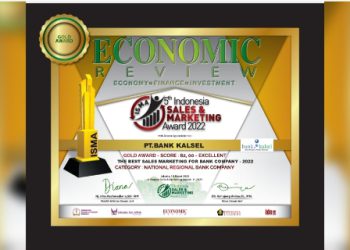 Membanggakan, Bank Kalsel Raih Penghargaan ISMA 5th Award 2022 Economic Review