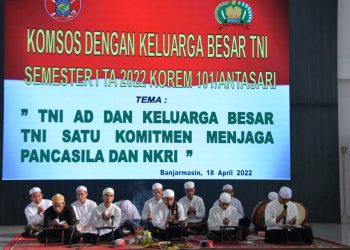 Korem 101/Antasari Gelar Komunikasi Sosial Bersama Perguruan Silat Batu Habang