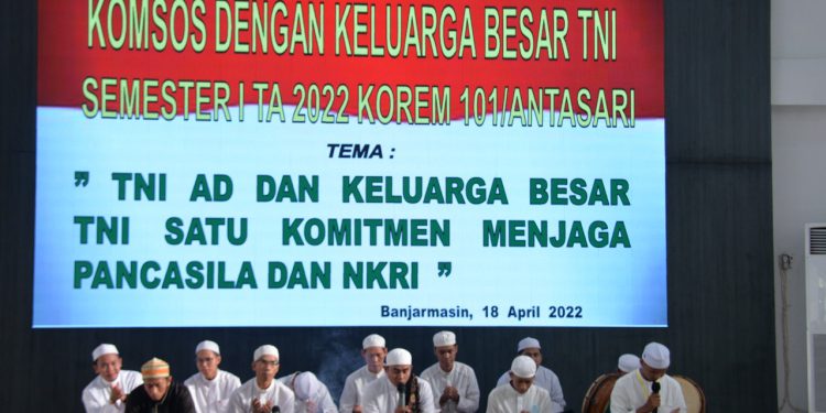 Kegiatan komunikasi sosial yang digelar Korem 101/Antasari. (Foto : Penrem 101/Antasari)