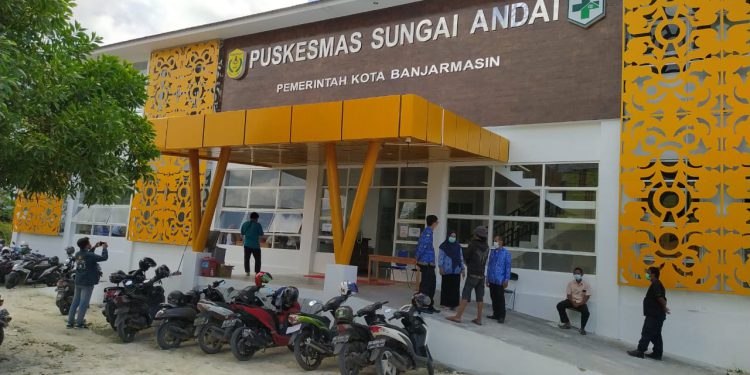 Puskesmas Sungai Andai yang mulai beroperasi. (foto : shn)