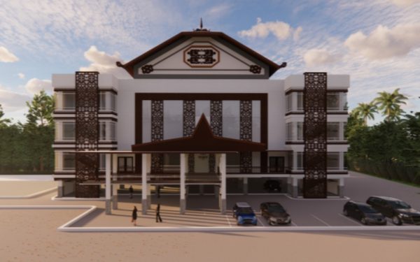 Rancangan gedung baru DPRD Banjarmasin. (foto : istimewa)