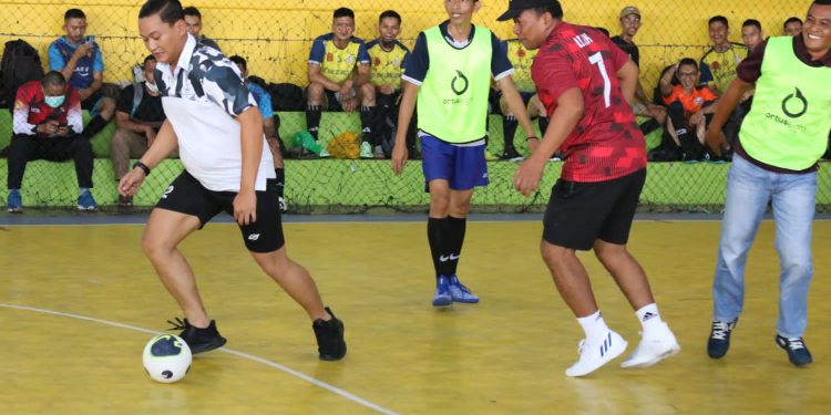 Futsal Competition yang digelar Kanwil Kemenkumham Kalsel. (Foto : Humas Kemenkumham Kalsel)