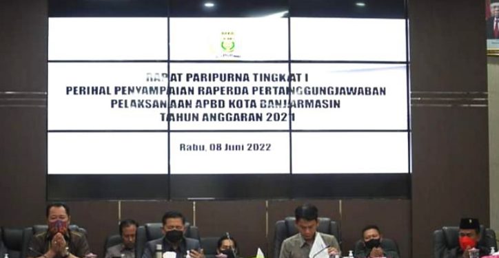 Paripurna penyampaian laporan pertanggungjawaban APBD 2021.