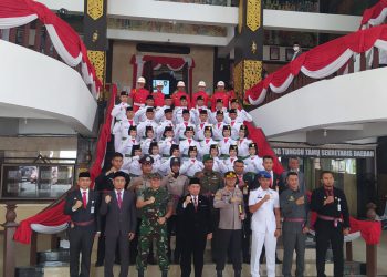 Paskibraka HUT RI di Pemko Banjarmasin Dikukuhkan 