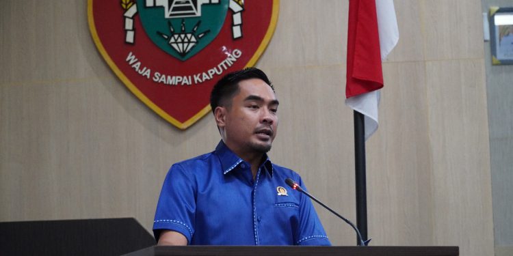 Ketua DPRD Banjarmasin Harry Wijaya saat hearing dan dialog wawasan kebangsaan bersama mahasiswa