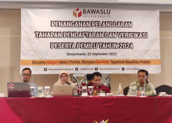 Bawaslu Banjarmasin Samakan Persepsi Penanganan Pelanggaran Pemilu 