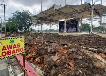Amblas dan Abrasi, PUPR Banjarmasin Benahi Trotoar Siring Balaikota