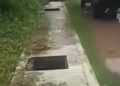 Sembilan Tutup Drainase di Jalan Dharma Praja Hilang