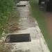 Sembilan Tutup Drainase di Jalan Dharma Praja Hilang