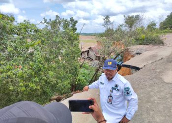 Longsor Kembali, Ruas Jalan Satui Barat Km 171 Ditutup Total