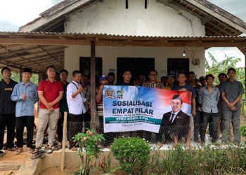 Heru Widodo Tanamkan Nilai Gotong Royong dan Kebangsaan ke Warga Desa Damit 