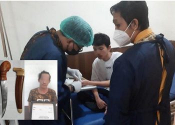 Lindungi Orang Tua, Pemuda jadi Korban Amukan Pria Pelambuan 