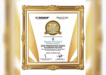 Bank Kalsel Pertahankan Predikat Top Corporate Finance Award 2022