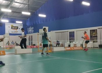 Tundukkan Kaltim, Tim Bulutangkis PWI Kalsel Hadapi Riau