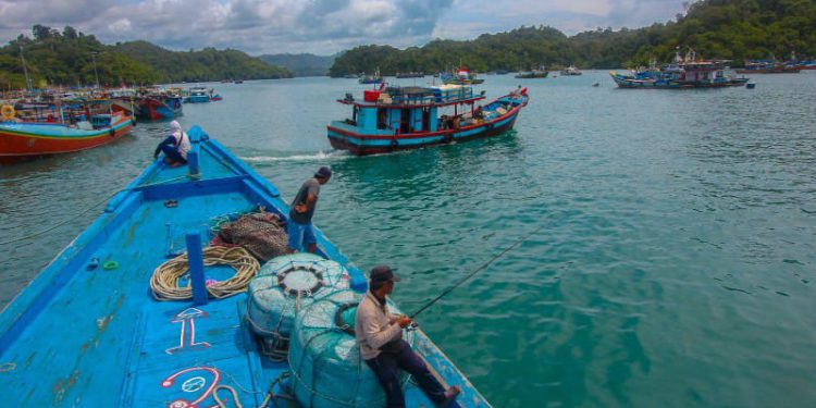 Hasil foto Opiq dengan judul 'Sensasi Memancing Ikan Predator di Sendang Biru' yang mendapatkan medali perak. (foto : istimewa)