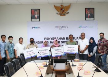 Dukung Perkembangan UMK Kalsel, Angkasa Pura I Salurkan Bantuan Program CSR