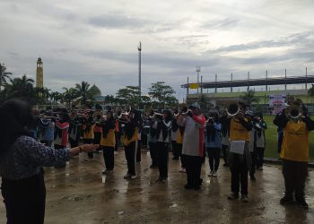 Memasyarakatkan Mars Kayuh Baimbai Lewat Drumband 