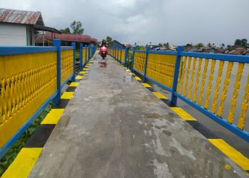 Warga tak Waswas Lagi Melewati Titian Murung Selong