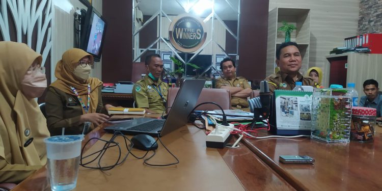 Kepala Dinkes Banjarmasin Muhammad Ramadhan saat menyampaikan program kerja Dinkes Banjarmasin 2023. (foto : shn)