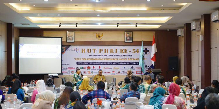 Peringatan HUT ke-54 PHRI yang digelar BPD PHRI Kalsel di Hotel Rodhita Banjarmasin. (foto : shn/seputaran)