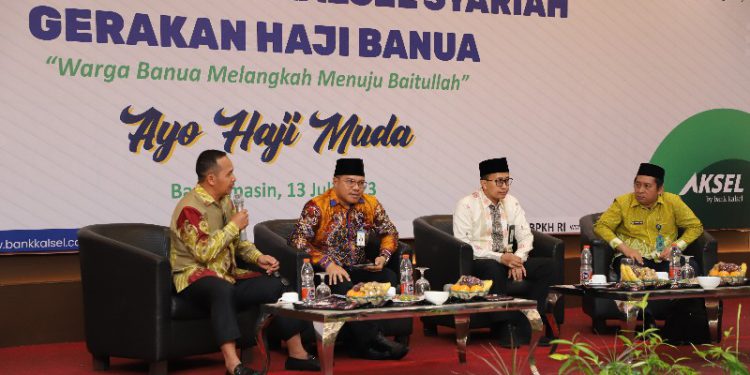 Kegiatan Gathering Haji Bank Kalsel bersama BPKH di Best World Kindai Hotel Banjarmasin. (foto : istimewa)