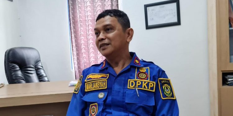 Plt Kabid Pemadaman dan Penyelamatan, Dinas Pemadam Kebakaran dan Penyelamatan (DPKP) Banjarmasin Marliansyah.