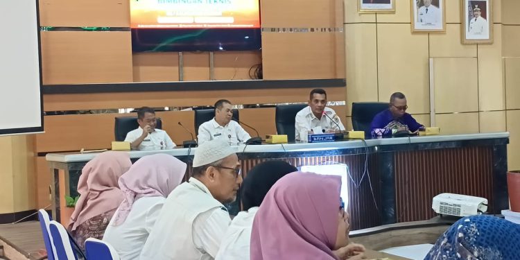 Kegiatan Bimbingan Teknis (Bimtek) Pendataan Perpustakaan, di Aula Barakat Martapura. (foto : istimewa)