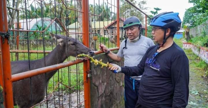 Walikota Banjarmasin H Ibnu Sina saat meninjau KBM Jahri Saleh. (foto : shn/seputaran)