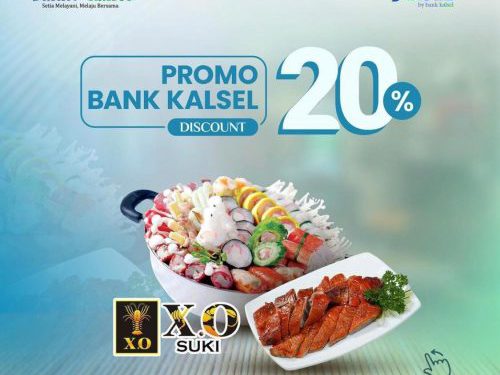 Promo Diskon 20 persen berlaku untuk restoran makanan Jepang dan China dengan ATM Bank Kalsel.(FOTO:IST)