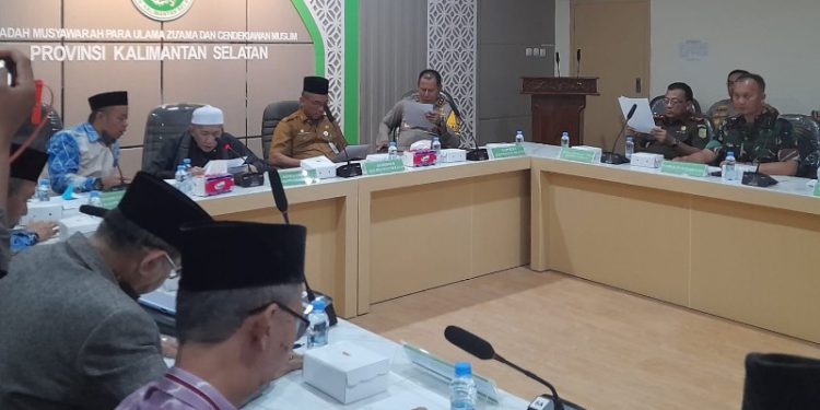 Taujiyat MUI Kalsel dalam rangka menghadapi Pemilu 2024. (foto : shn/seputaran)