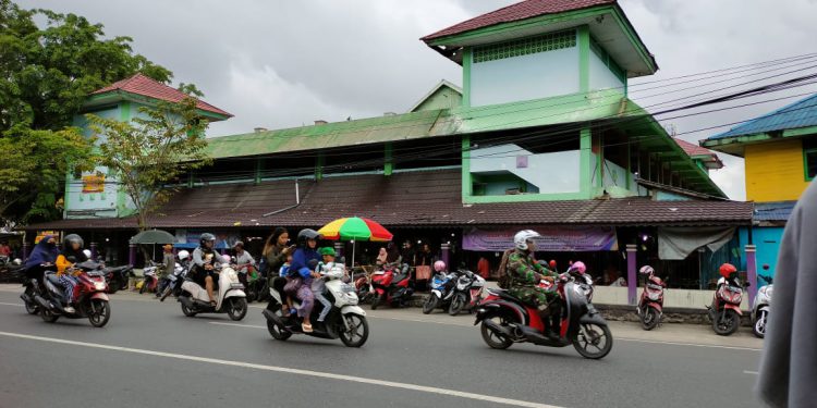 Bangunan Pasar Kuripan yang akan dibebaskan. (foto : shn/seputaran)