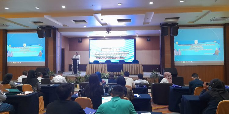 Bimtek Implementasi Pengawasan Perizinan Berusaha Berbasis Risiko LKPM. (foto : shn/seputaran)