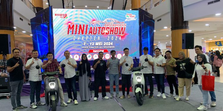 PT Trio Motor resmi meluncurkan sepeda motor listrik Honda EM1 e: dan EM1 e: PLUS, di Atrium 1 Duta Mall Banjarmasin. (foto : istimewa)