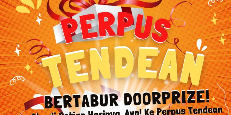 Perpus Tendean menyiapkan berbagai hadiah bagi pengunjung.(FOTO:IST)