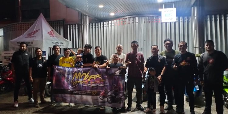 PT Trio Motor, sebagai Main Dealer resmi Honda wilayah Kalselteng mengadakan Gathering Community bertajuk "Mabar Varian PCX" bersama Honda PCX Club Indonesia Chapter Banjarmasin. (foto : istimewa)