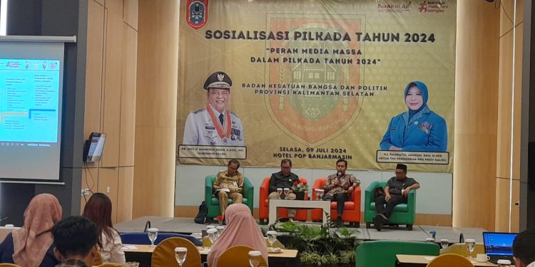 Sosialisasi peran media massa dalam Pilkada. (foto : shn/seputaran)