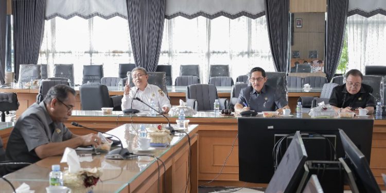 Pansus III DPRD Kalsel melaksanakan Rapat Kerja Lanjutan mengenai Pembahasan RPJPD Kalsel 2025-2045 bersama Mitra Kerja. (foto : istimewa)