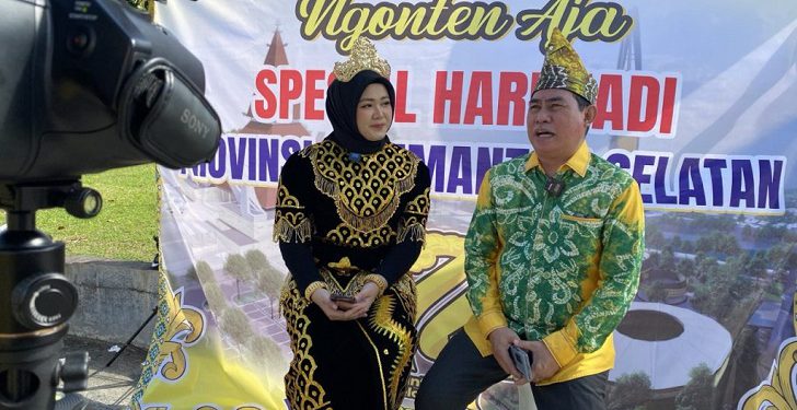 Ketua PWI Kalsel Zainal Helmie saat jadi narasumber podcast Diskominfo Kalsel. (foto : istimewa)